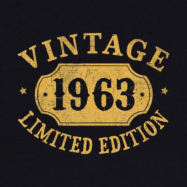 1963 57 years old 57th Limited Birthday, Anniversary Gift T-Shirt by Hot food